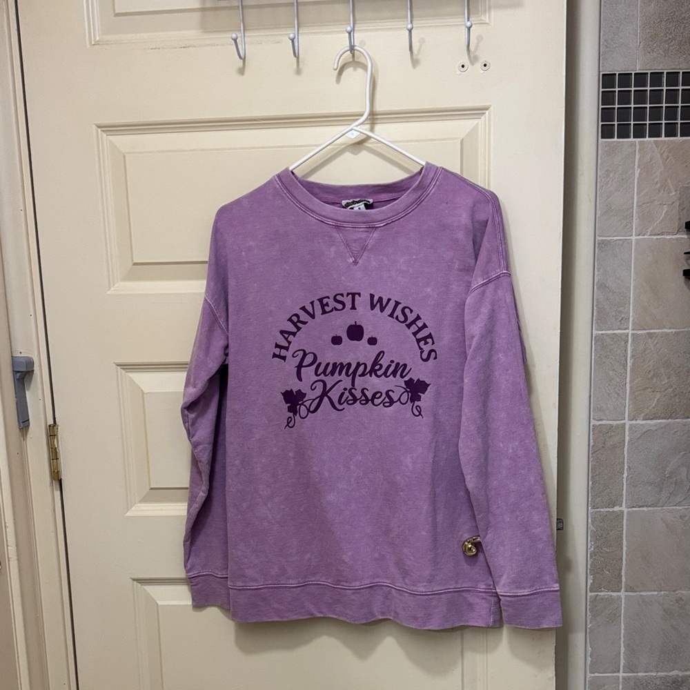 Purple Harvest Wishes Sweatshirt